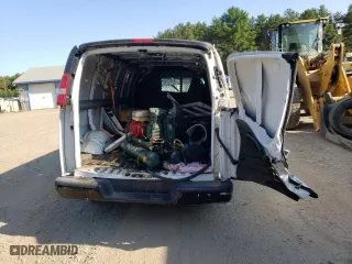 2018 GMC Savana Cargo Van with VIN 1GTW7BFP2J1253399, listed as a Copart auction lot 71021024 with 111,273 mi miles and Salvage Title. Bid and sale history available at carsss.com. Image 6.
