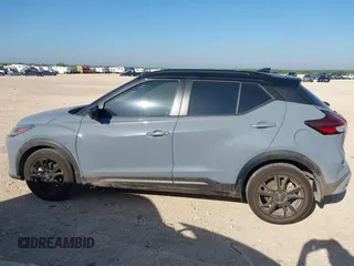 2023 Nissan Kicks SR with VIN 3N1CP5DV6PL551674, listed as a IAAI auction lot 39558804 with 18,200 mi miles. Bid and sale history available at carsss.com. Image 14.