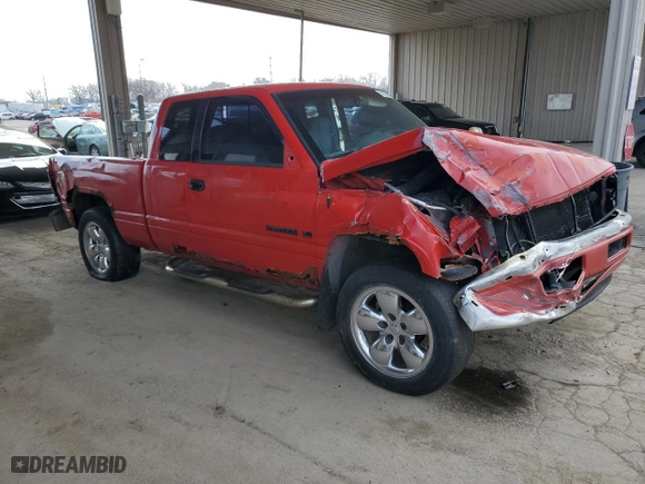 1998 Dodge Ram 1500 with VIN 1B7HF13ZXWJ128783, listed as a Copart auction lot 50028775 with 170,973 mi miles and Salvage Title. Bid and sale history available at carsss.com. Image 4.