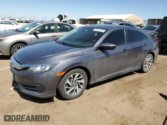 2018 Honda Civic EX with VIN 19XFC2F70JE043957, listed as a Copart auction lot 52217275 with 87,175 mi miles and Salvage Title. Bid and sale history available at DreamBid. Image 1.