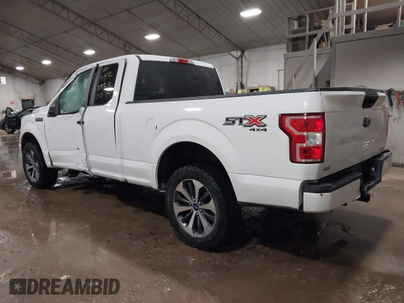 2020 Ford F-150 XL with VIN 1FTEX1EP6LFB29794, listed as a IAAI auction lot 41422229 with 105,388 mi miles. Bid and sale history available at carsss.com. Image 3.