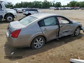 2004 Nissan Maxima SL with VIN 1N4BA41E24C907575, listed as a Copart auction lot 59956394 with 204,734 mi miles and Salvage Title. Bid and sale history available at DreamBid. Image 3.