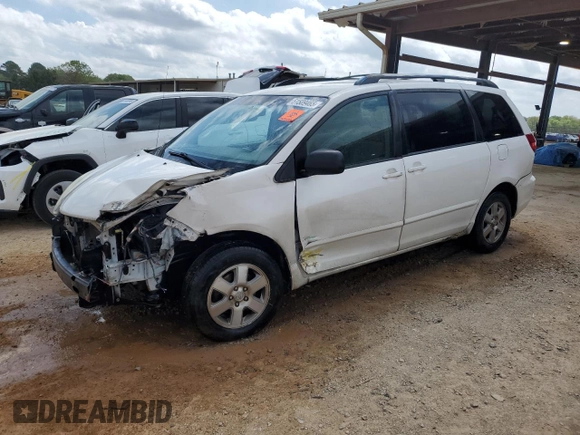 2006 Toyota Sienna CE with VIN 5TDZA23C46S518172, listed as a Copart auction lot 51509465 with 0 mi miles and Salvage Title. Bid and sale history available at carsss.com. Image 1.