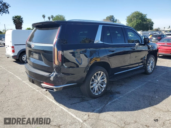 2023 Cadillac Escalade RWD Premium Luxury z VIN 1GYS3BKL4PR395559, wystawiony jako Copart lot #48347285 z przebiegiem 3 818 mil mil oraz Szkoda całkowita • Salvage title. Historia ofert i sprzedaży dostępna na DreamBid. Obrazek 3.