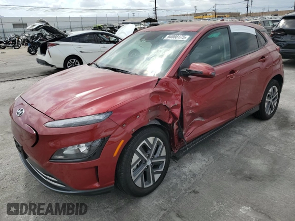 2023 Hyundai Kona SE с VIN KM8K23AG9PU184921, выставлен на аукционе Copart как лот 54088175 с пробегом 57 541 миль миль и Списание • Salvage title. История ставок и продаж доступна на DreamBid. Изображение 1.