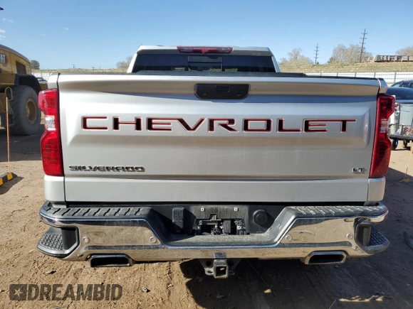 2020 Chevrolet Silverado 1500 LT with VIN 3GCUYDED8LG420960, listed as a Copart auction lot 52071615 with 74,568 mi miles and Salvage Title. Bid and sale history available at DreamBid. Image 6.
