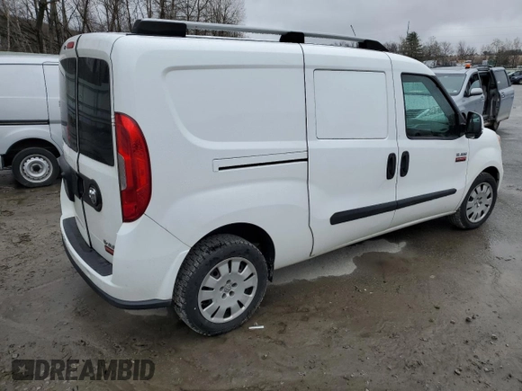 2016 Ram ProMaster City Cargo Tradesman SLT with VIN ZFBERFBT4G6B08446, listed as a Copart auction lot 51034355 with 187,553 mi miles and Salvage title. Bid and sale history available at DreamBid. Image 3.