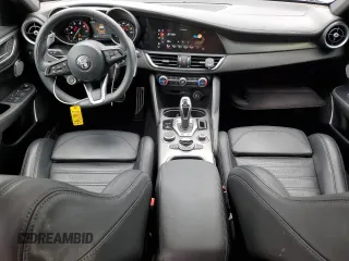 2023 Alfa Romeo Giulia Veloce with VIN ZARFANBN1P7669866, listed as a Copart auction lot 61231225 with 12,021 mi miles and Salvage title. Bid and sale history available at DreamBid. Image 8.