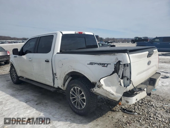 2020 Ford F-150 XL with VIN 1FTEW1EP1LFB77996, listed as a Copart auction lot 46278535 with 93,012 mi miles and Non Repairable. Bid and sale history available at DreamBid. Image 2.
