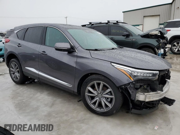 2021 Acura RDX w/Technology Package with VIN 5J8TC2H58ML035231, listed as a Copart auction lot 46176055 with 70,161 mi miles and Salvage Title. Bid and sale history available at carsss.com. Image 4.