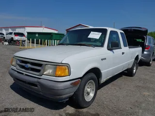 1997 Ford Ranger Splash with VIN 1FTCR14U1VPA69767, listed as a IAAI auction lot 42016142 with 261,438 mi miles. Bid and sale history available at carsss.com. Image 2.