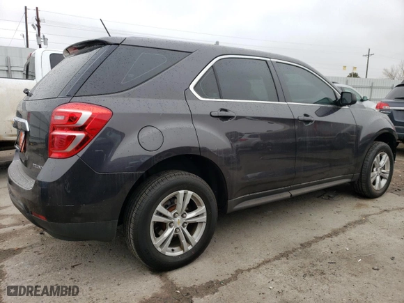 2016 Chevrolet Equinox LS with VIN 2GNFLEEK0G6222880, listed as a Copart auction lot 48226235 with 56,996 mi miles and Salvage Title. Bid and sale history available at carsss.com. Image 3.