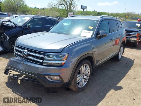 2019 Volkswagen Atlas SEL z VIN 1V2ER2CA5KC555568, wystawiony jako IAAI lot #42050516 z przebiegiem 71 599 mil mil oraz . Historia ofert i sprzedaży dostępna na DreamBid. Obrazek 18.