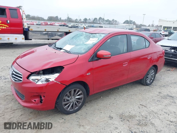 2018 Mitsubishi Mirage G4 SE with VIN ML32F4FJ8JHF08515, listed as a IAAI auction lot 41126359 with 115,006 mi miles. Bid and sale history available at carsss.com. Image 2.