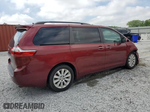 2015 Toyota Sienna Limited with VIN 5TDDK3DC7FS114715, listed as a Copart auction lot 55725385 with 114,645 mi miles and Salvage title. Bid and sale history available at DreamBid. Image 3.