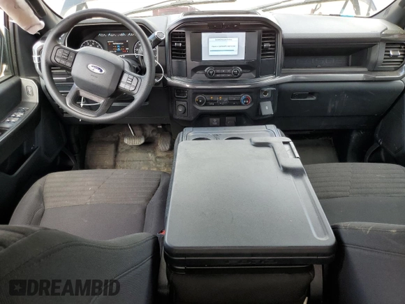 2023 Ford F-150 XL with VIN 1FTEX1CP4PKD57678, listed as a Copart auction lot 52017545 with 21,553 mi miles and Clean title. Bid and sale history available at DreamBid. Image 8.