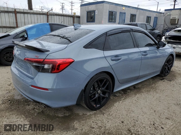 2024 Honda Civic Si with VIN 2HGFE1E57RH473667, listed as a Copart auction lot 53494905 with 12,576 mi miles and Salvage title. Bid and sale history available at DreamBid. Image 3.