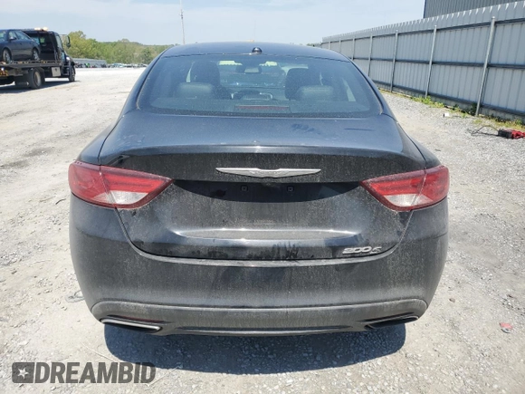 2015 Chrysler 200 S with VIN 1C3CCCBB0FN604457, listed as a Copart auction lot 53078495 with 130,397 mi miles and Salvage Title. Bid and sale history available at carsss.com. Image 6.