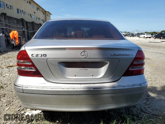 2003 Mercedes-Benz C 230 Kompressor with VIN WDBRF40J93F383720, listed as a Copart auction lot 75665054 with Not Provided miles and Salvage Title. Bid and sale history available at DreamBid. Image 6.