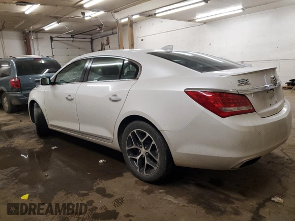 2016 Buick LaCrosse Sport Touring with VIN 1G4G45G35GF266018, listed as a Copart auction lot 88776155 with 104,790 mi miles and Salvage Title. Bid and sale history available at carsss.com. Image 2.