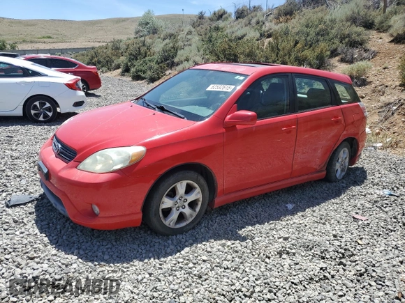 2006 Toyota Matrix STD z VIN 2T1KR32E06C604848, wystawiony jako Copart lot #62532615 z przebiegiem 116 625 mil mil oraz Szkoda całkowita • Salvage title. Historia ofert i sprzedaży dostępna na DreamBid. Obrazek 1.