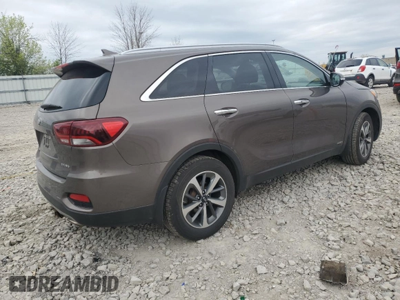 2019 Kia Sorento EX with VIN 5XYPHDA53KG502278, listed as a Copart auction lot 56567525 with 108,409 mi miles and Salvage title. Bid and sale history available at DreamBid. Image 3.