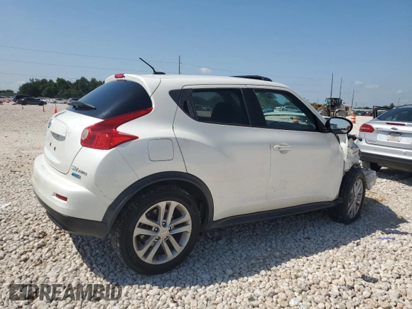 2014 Nissan Juke SV with VIN JN8AF5MV2ET363254, listed as a Copart auction lot 56246445 with Not provided miles and Salvage title. Bid and sale history available at DreamBid. Image 3.