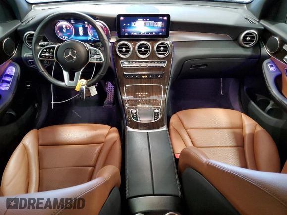 2022 Mercedes-Benz GLC 300 with VIN W1N0G8EB4NV374506, listed as a Copart auction lot 54725765 with 52,518 mi miles and Salvage Title. Bid and sale history available at DreamBid. Image 8.