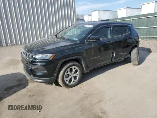 2024 Jeep Compass Sport with VIN 3C4NJDAN9RT171267, listed as a Copart auction lot 49379715 with 3,194 mi miles and Salvage title. Bid and sale history available at DreamBid. Image 1.