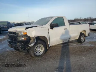 2021 Chevrolet Silverado 1500 Work Truck with VIN 3GCNWAEH3MG271631, listed as a Copart auction lot 87935145 with 100,422 mi miles and Salvage Title. Bid and sale history available at carsss.com. Image 1.