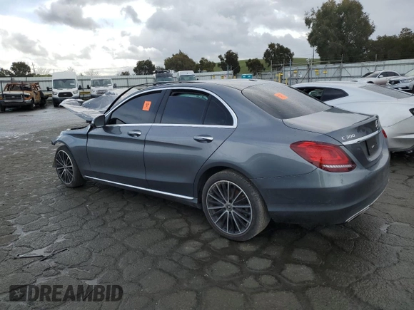 2020 Mercedes-Benz C 300 with VIN W1KWF8DB5LR599664, listed as a Copart auction lot 44946155 with 71,311 mi miles and Salvage Title. Bid and sale history available at DreamBid. Image 2.
