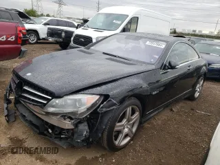 2008 Mercedes-Benz CL-Class V8 AMG with VIN WDDEJ77X98A007698, listed as a Copart auction lot 73547884 with 105,791 mi miles and Salvage Title. Bid and sale history available at carsss.com. Image 1.