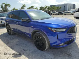 2023 Acura MDX w/A-Spec Package with VIN 5J8YE1H08PL008405, listed as a Copart auction lot 51647325 with 19,785 mi miles and Salvage Title. Bid and sale history available at carsss.com. Image 4.