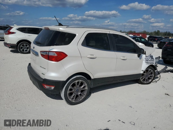 2019 Ford EcoSport Titanium with VIN MAJ3S2KE7KC297903, listed as a Copart auction lot 45854425 with 77,788 mi miles and Salvage Title. Bid and sale history available at DreamBid. Image 3.