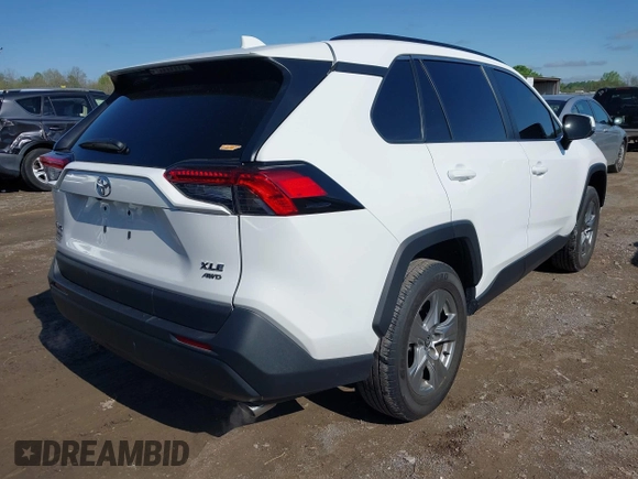 2023 Toyota RAV4 XLE with VIN 2T3P1RFV0PC327363, listed as a IAAI auction lot 41908790 with 17,526 mi miles. Bid and sale history available at carsss.com. Image 4.