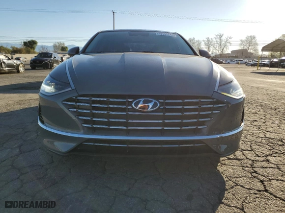 2021 Hyundai Sonata Hybrid SEL with VIN KMHL34JJ6MA032448, listed as a Copart auction lot 48497345 with 57,520 mi miles and Salvage Title. Bid and sale history available at carsss.com. Image 5.