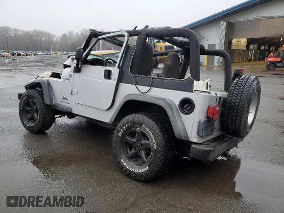 2004 Jeep Wrangler Sport with VIN 1J4FA49S64P767393, listed as a Copart auction lot 51662605 with 165,942 mi miles and Salvage Title. Bid and sale history available at carsss.com. Image 2.