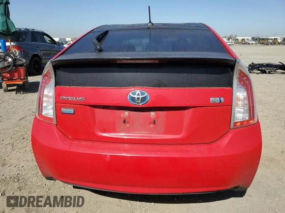2015 Toyota Prius Four with VIN JTDKN3DUXF0400620, listed as a Copart auction lot 52620015 with 165,934 mi miles and Salvage Title. Bid and sale history available at DreamBid. Image 6.