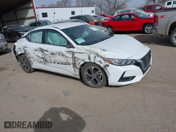 2021 Nissan Sentra SV with VIN 3N1AB8CV1MY301024, listed as a IAAI auction lot 41780498 with 65,033 mi miles and . Bid and sale history available at DreamBid. Image 1.
