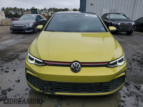2022 Volkswagen GTI Autobahn with VIN WVW587CD8NW122535, listed as a Copart auction lot 73020804 with 27,341 mi miles and Salvage Title. Bid and sale history available at DreamBid. Image 5.