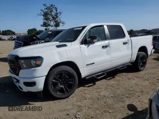 2023 Ram 1500 Big Horn with VIN 1C6SRFFT5PN652314, listed as a Copart auction lot 59323735 with 28,721 mi miles and Salvage title. Bid and sale history available at DreamBid. Image 1.