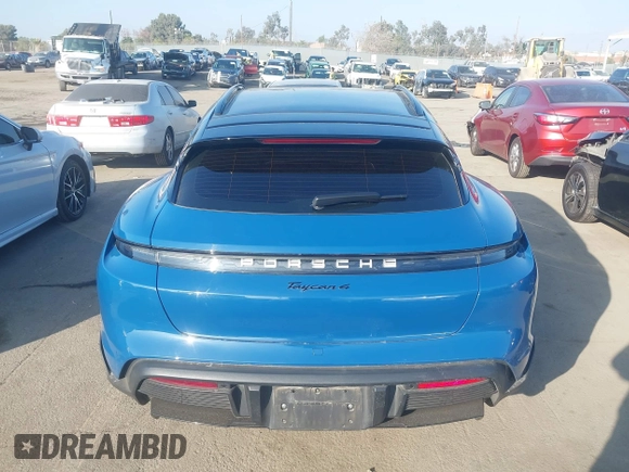 2024 Porsche Taycan 4 with VIN WP0BA2Y15RSA60181, listed as a IAAI auction lot 41158701 with 10,625 mi miles and . Bid and sale history available at DreamBid. Image 16.