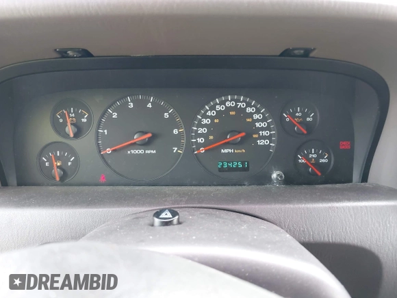 2000 Jeep Grand Cherokee Laredo z VIN 1J4GW48S9YC338947, wystawiony jako IAAI lot #42545830 z przebiegiem 234 251 mil mil oraz . Historia ofert i sprzedaży dostępna na DreamBid. Obrazek 7.