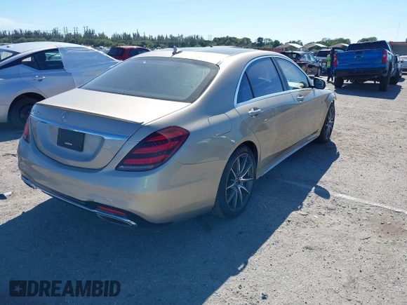 2019 Mercedes-Benz S 560 z VIN WDDUG8DB2KA483775, wystawiony jako IAAI lot #41752310 z przebiegiem 21 794 mil mil oraz . Historia ofert i sprzedaży dostępna na DreamBid. Obrazek 4.