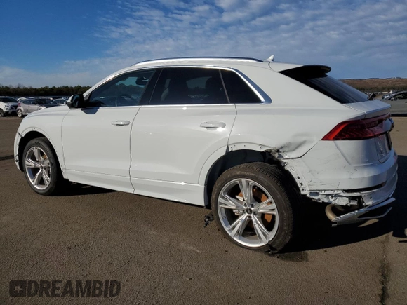 2023 Audi Q8 Premium with VIN WA1AVBF11PD024709, listed as a Copart auction lot 86481534 with 22,507 mi miles and Salvage title. Bid and sale history available at DreamBid. Image 2.