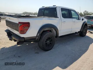 2024 Ford F-150 Raptor with VIN 1FTFW1RG1RFA22551, listed as a Copart auction lot 75998654 with 5,473 mi miles and Salvage Title. Bid and sale history available at DreamBid. Image 3.