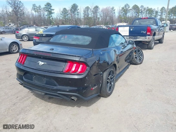 2023 Ford Mustang EcoBoost with VIN 1FATP8UH8P5103211, listed as a IAAI auction lot 41749552 with NaN miles. Bid and sale history available at carsss.com. Image 4.