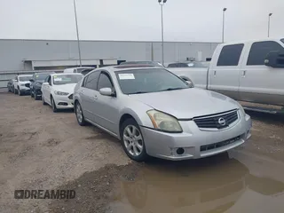 2008 Nissan Maxima 3.5 SL with VIN 1N4BA41E58C802552, listed as a IAAI auction lot 41592779 with 125,519 mi miles. Bid and sale history available at carsss.com. Image 1.