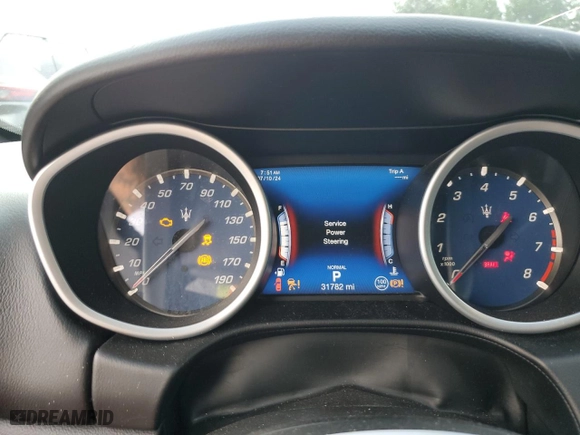 2019 Maserati Ghibli S Q4 GranSport with VIN ZAM57YTSXK1313269, listed as a Copart auction lot 62292384 with 31,782 mi miles and Salvage Title. Bid and sale history available at carsss.com. Image 9.