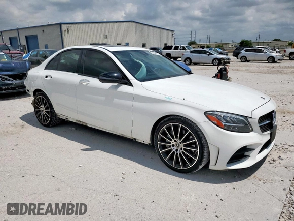 2019 Mercedes-Benz C 300 with VIN 55SWF8DBXKU310789, listed as a Copart auction lot 54862875 with 63,094 mi miles and Salvage Title. Bid and sale history available at DreamBid. Image 4.